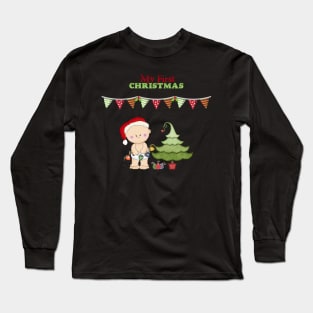 Christmas Products - Baby's First Christmas Long Sleeve T-Shirt